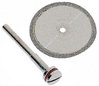 Cutting Wheel, diamond, 22mm OD with 3.175mm mandrel, 1 each